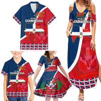 Dominican Republic 180th Years Independence Day Personalized Family Matching Summer Maxi Dress and Hawaiian Shirt - Wonder Print Shop