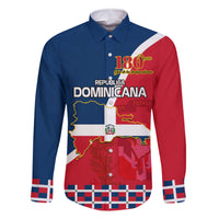 Dominican Republic 180th Years Independence Day Personalized Family Matching Tank Maxi Dress and Hawaiian Shirt - Wonder Print Shop