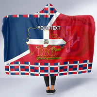 Dominican Republic 180th Years Independence Day Personalized Hooded Blanket
