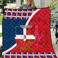 Dominican Republic 180th Years Independence Day Personalized Quilt - Wonder Print Shop