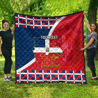 Dominican Republic 180th Years Independence Day Personalized Quilt - Wonder Print Shop