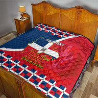 Dominican Republic 180th Years Independence Day Personalized Quilt - Wonder Print Shop