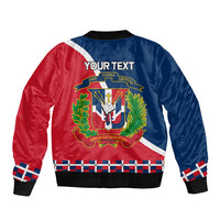 Dominican Republic 180th Years Independence Day Personalized Sleeve Zip Bomber Jacket - Wonder Print Shop