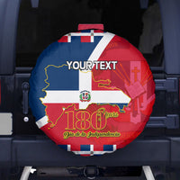 Dominican Republic 180th Years Independence Day Personalized Spare Tire Cover - Wonder Print Shop