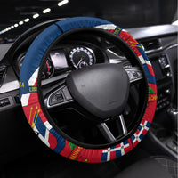 Dominican Republic 180th Years Independence Day Personalized Steering Wheel Cover - Wonder Print Shop