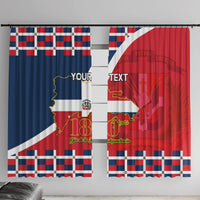 Dominican Republic 180th Years Independence Day Personalized Window Curtain - Wonder Print Shop