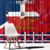 Dominican Republic 180th Years Independence Day Personalized Window Curtain - Wonder Print Shop