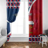 Dominican Republic 180th Years Independence Day Personalized Window Curtain - Wonder Print Shop