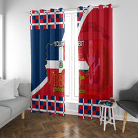 Dominican Republic 180th Years Independence Day Personalized Window Curtain - Wonder Print Shop
