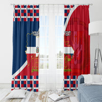 Dominican Republic 180th Years Independence Day Personalized Window Curtain - Wonder Print Shop