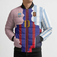 Custom Argentina and Spain Bomber Puffer Jacket Special Vintage Match Team Edition