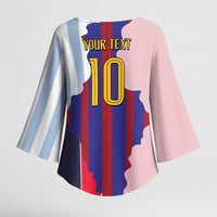 Custom Argentina and Spain Kimono Sleeve Blouse Special Vintage Match Team Edition