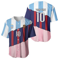 Custom Argentina and Spain Baseball Jersey Trio Special Vintage Edition