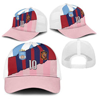 Custom Argentina and Spain Baseball Net Cap Trio Special Vintage Edition