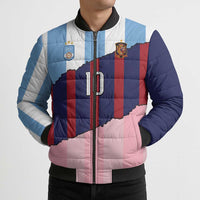 Custom Argentina and Spain Bomber Puffer Jacket Trio Special Vintage Edition