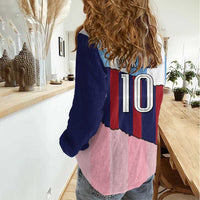 Custom Argentina and Spain Women Casual Shirt Trio Special Vintage Edition