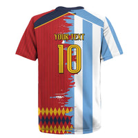 Custom Argentina and Spain Rugby Jersey 2026 Battle Finalissima