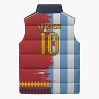 Custom Argentina and Spain Sleeveless Puffer Jacket 2026 Battle Finalissima