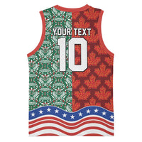 Custom Mexico Canada USA Basketball Jersey World Nations Football 2026