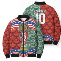 Custom Mexico Canada USA Bomber Puffer Jacket World Nations Football 2026