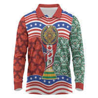 Custom Mexico Canada USA Long Sleeve Polo Shirt World Nations Football 2026