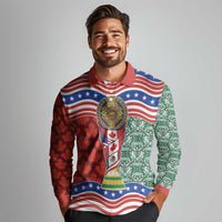 Custom Mexico Canada USA Long Sleeve Polo Shirt World Nations Football 2026