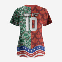 Custom Mexico Canada USA Scrub Top World Nations Football 2026