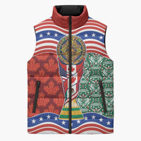 Custom Mexico Canada USA Sleeveless Puffer Jacket World Nations Football 2026