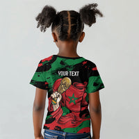 Personalized Morocco From Atlas To Victory Kid T shirt Atlas Lions World Football Supporter Edition