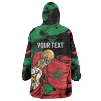 Personalized Morocco From Atlas To Victory Kid Wearable Blanket Hoodie Atlas Lions World Football Supporter Edition