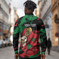 Personalized Morocco From Atlas To Victory Long Sleeve Button Shirt Atlas Lions World Football Supporter Edition
