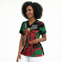 Personalized Morocco From Atlas To Victory Scrub Top Atlas Lions World Football Supporter Edition