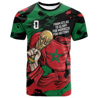 Personalized Morocco From Atlas To Victory T shirt Atlas Lions World Football Supporter Edition