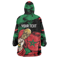 Personalized Morocco From Atlas To Victory Wearable Blanket Hoodie Atlas Lions World Football Supporter Edition