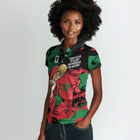 Personalized Morocco From Atlas To Victory Women Polo Shirt Atlas Lions World Football Supporter Edition
