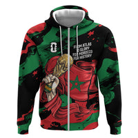 Personalized Morocco From Atlas To Victory Zip Hoodie Atlas Lions World Football Supporter Edition