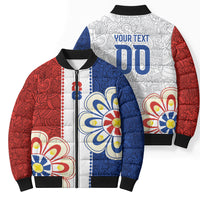 Vamos Paraguay Custom Bomber Puffer Jacket Nanduti Heritage Football Supporter