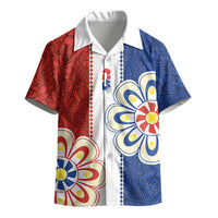 Vamos Paraguay Custom Kid Hawaiian Shirt Nanduti Heritage Football Supporter