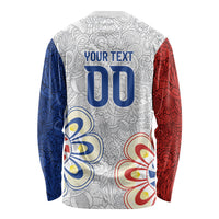 Vamos Paraguay Custom Long Sleeve Shirt Nanduti Heritage Football Supporter