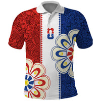 Vamos Paraguay Custom Polo Shirt Nanduti Heritage Football Supporter