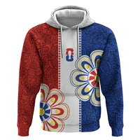 Vamos Paraguay Custom Zip Hoodie Nanduti Heritage Football Supporter