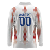 Vamos Paraguay Custom Long Sleeve Polo Shirt Ao Po'i Heritage Football Supporter