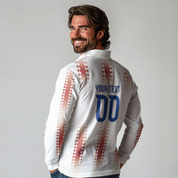 Vamos Paraguay Custom Long Sleeve Polo Shirt Ao Po'i Heritage Football Supporter