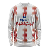 Vamos Paraguay Custom Long Sleeve Shirt Ao Po'i Heritage Football Supporter