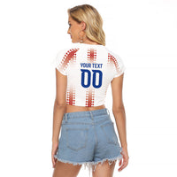 Vamos Paraguay Custom Raglan Cropped T Shirt Ao Po'i Heritage Football Supporter