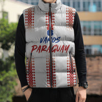 Vamos Paraguay Custom Sleeveless Puffer Jacket Ao Po'i Heritage Football Supporter