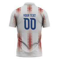 Vamos Paraguay Custom Zipper Polo Shirt Ao Po'i Heritage Football Supporter