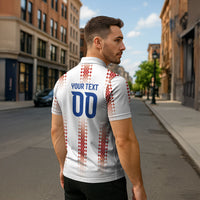 Vamos Paraguay Custom Zipper Polo Shirt Ao Po'i Heritage Football Supporter