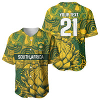 2026 Autumn Rugby Nations South Africa Custom Baseball Jersey Indigenous Tribal Patchwork Motif