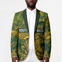 2026 Autumn Rugby Nations South Africa Custom Blazer Indigenous Tribal Patchwork Motif